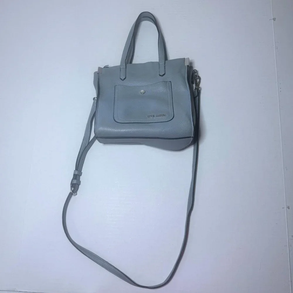 Steve Madden Light Blue Adjustable Detachable Crossbody Strap Small Purse Bag - Picture 2 of 13